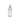 Clear plastic bottle with white cap on a white background
