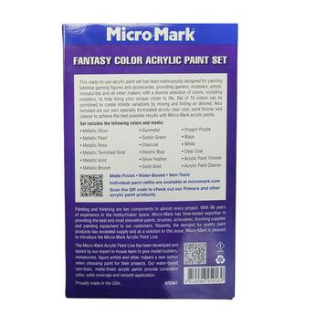 Micro - Mark Fantasy 18pc Paint Set