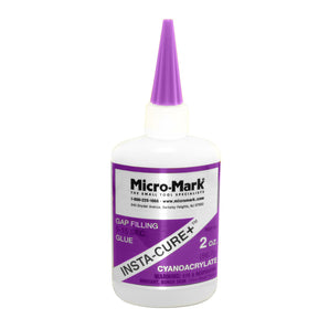 Micro-Mark Insta-Cure Plus Gap Filling Cyanoacrylate, 2 ounces