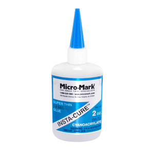 Micro-Mark Insta-Cure Super Thin Cyanoacrylate, 2 ounces