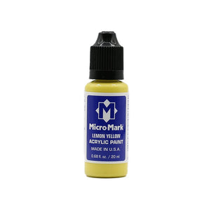 Micro-Mark Lemon Yellow Acrylic Paint, 20ml