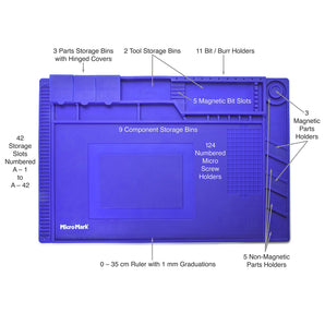 Micro - Mark Magnetic Silicone Work Mat