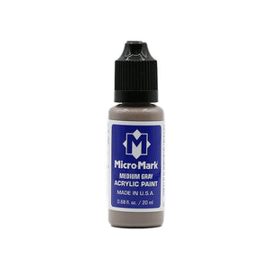 Micro-Mark Medium Gray Acrylic Paint, 20ml