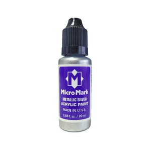 Micro - Mark Metallic Silver Paint, 20ml