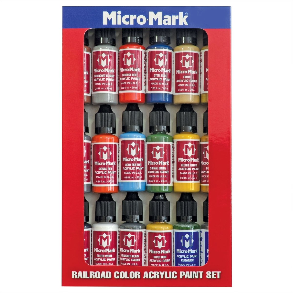 Model Train Colours Micro-Mark Railroad Paint Set | Polyscale Color Matches