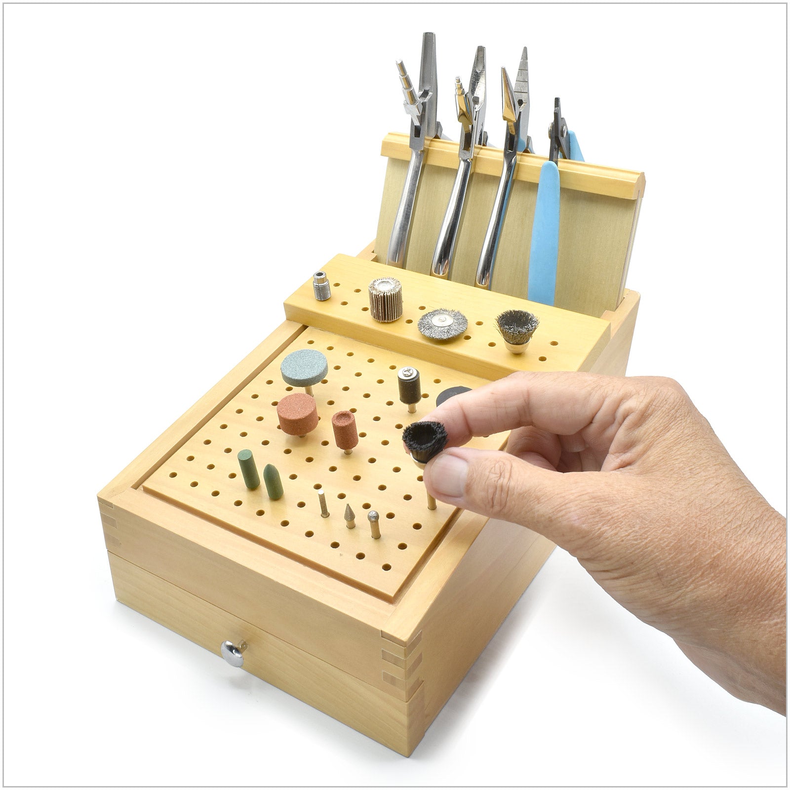 Rotary Plier Rack Micro-Mark Rotary Tool Accessory and Plier Organizer