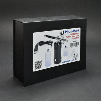 Micro - Mark Self - Contained Portable Broad - Spray Airbrush Set