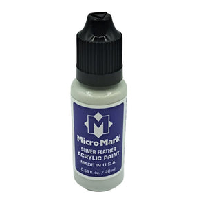 Micro - Mark Silver Feather Paint, 20ml