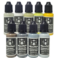 Micro-Mark USAAF (Pacific) Acrylic Paint Set, 9pc