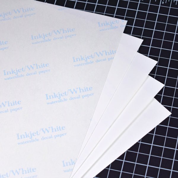 Micro-Mark White Decal Paper for Ink Jet Printers, 5pk