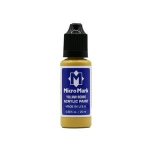 Micro-Mark Yellow Ochre Acrylic Paint, 20ml