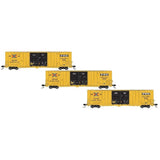 Micro-Trains® TTX 60' High Cube Box Car w/Double Plug Doors Deluxe 'Runner Pack' (3pc), N Scale