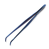 Micro Tweezer, 90 Degree Curve, Titanium Plated