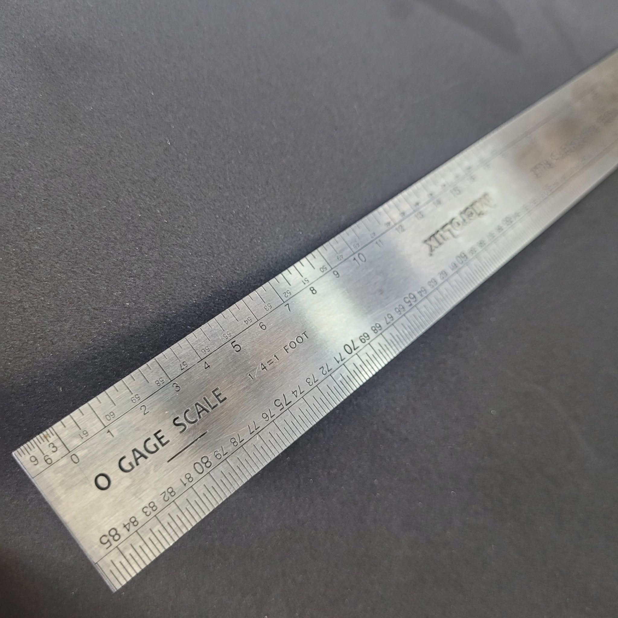 HO/N/O Gauge Scale Ruler | Model Railroad Scale Rule | Micro-Mark