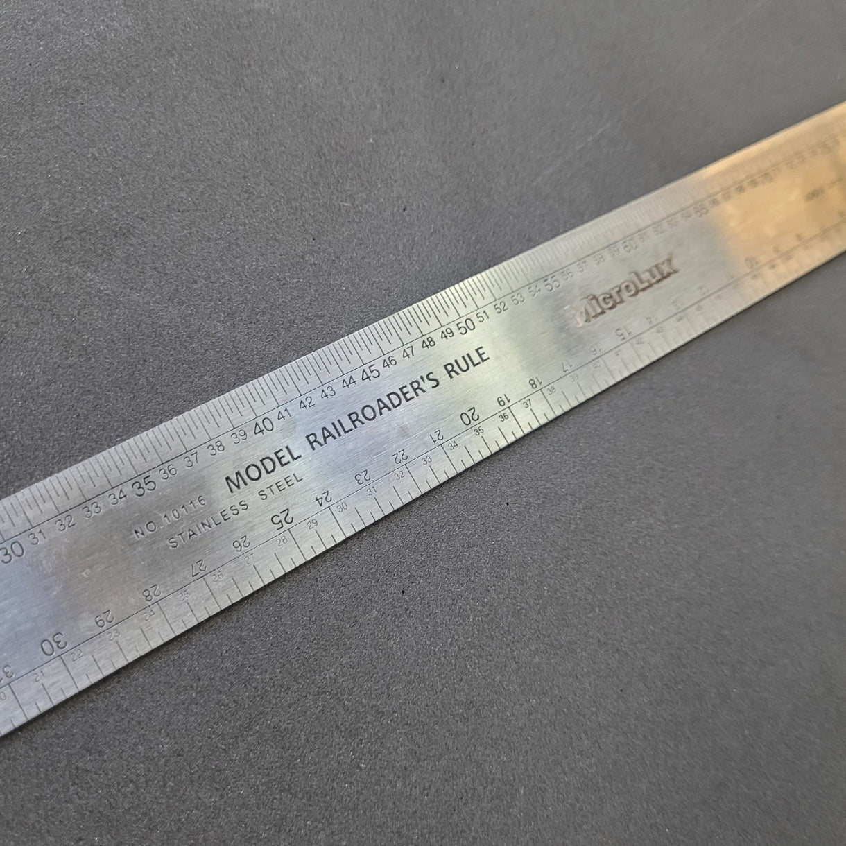 HO/N/O Gauge Scale Ruler | Model Railroad Scale Rule | Micro-Mark