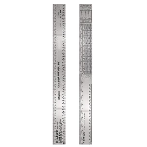 HO/N/O Gauge Scale Ruler | Model Railroad Scale Rule | Micro-Mark