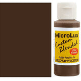 MicroLux Acrylic Brush-On Paint, Railroad Tie Brown, 2 oz