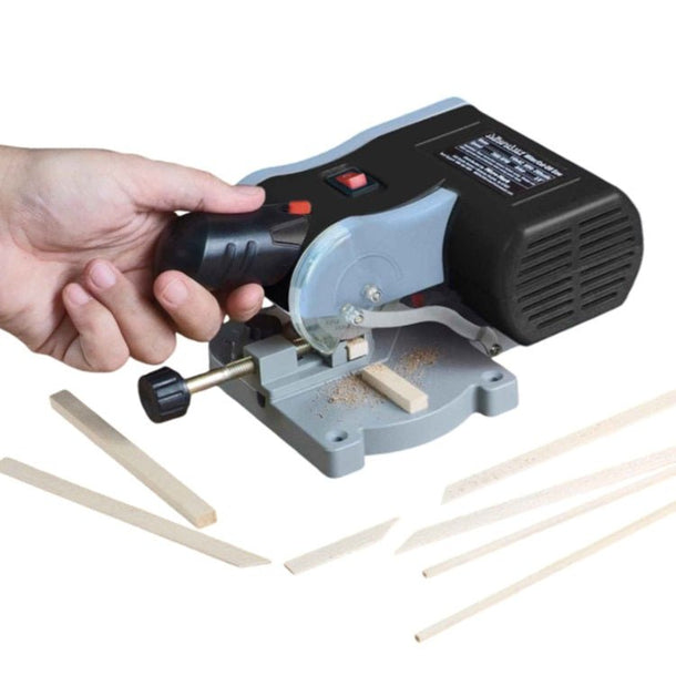 Mini Miter Chop Saw | Wood, Metal & Plastic Small Cut-Off Saw | Micro-Mark