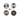 Set of circular saw blades on a white background