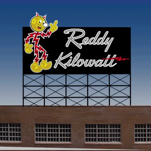 Miller Engineering Reddy Kilowatt Animated Billboard - HO/N Scale - Micro - Mark Scenery
