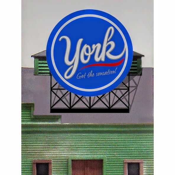 Miller Engineering York Animated Neon Billboard - HO/O Scale - Micro - Mark Scenery