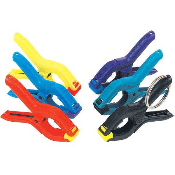 Miniature Spring Clamps, 3/4 Inch Capacity (Set of 6)