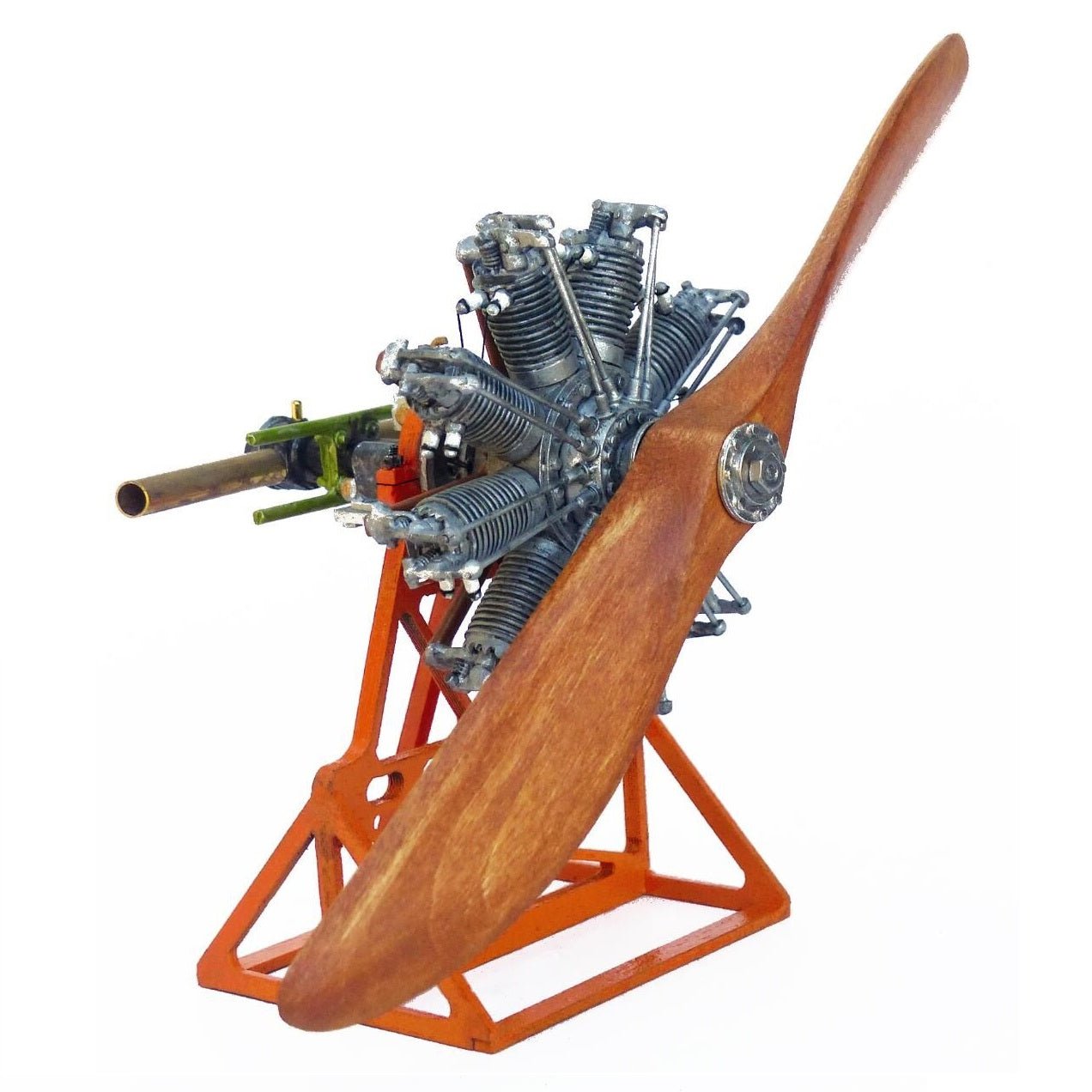 Model Airways Clerget 9B WWI Rotary Aircraft Engine Wood/Metal Kit, 1:16 Scale - Micro - Mark Scale Model Kits