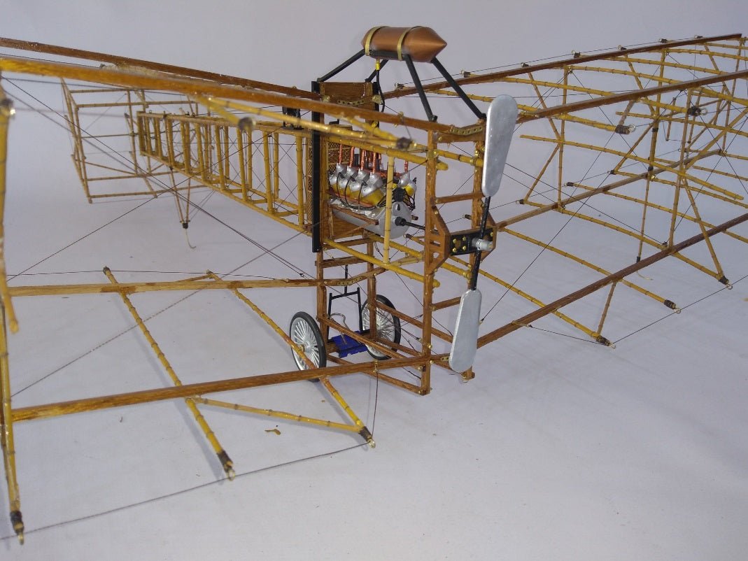Model Airways Santos - Dumont 14 - bis Wooden Model Aircraft Kit, 1/16 Scale - Micro - Mark Scale Model Kits