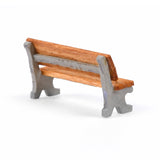 Modern - Style Park Benches / Railroad Platform Benches Kit, HO Scale, by Scientific, Set of 6