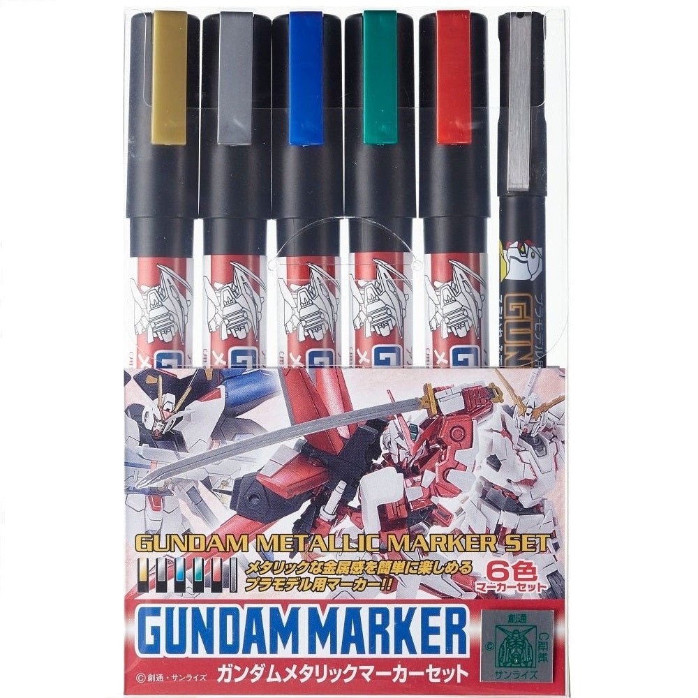 Mr. Hobby Gundam Metallic Marker Set (Set of 6) – Micro-Mark