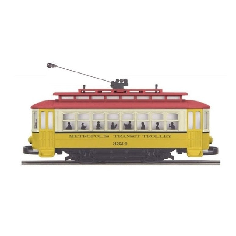MTH RailKing Bump - n - Go Trolley - Metropolis Transit, O Gauge