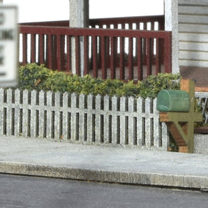 Neighborhood Picket Fence, HO Scale, By Scientific