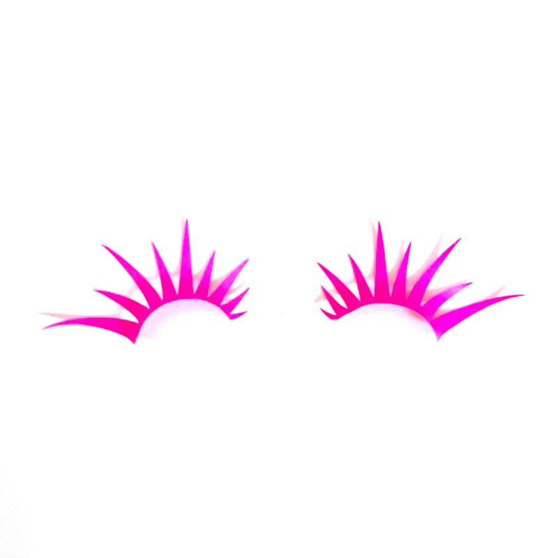 Neon Pink UV Reactive Lashes by Chimera Lashes