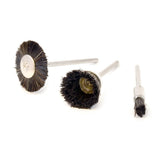 Nylon Brushes, Set of 3, 3/32" Shanks