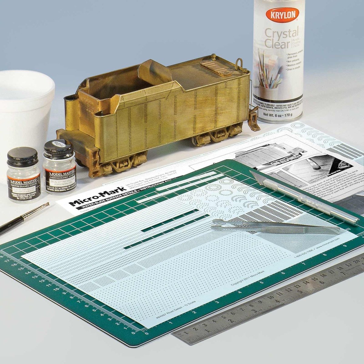 O-Scale Decals | 3D Rivet & Surface Detail Decal Sheets | Micro-Mark