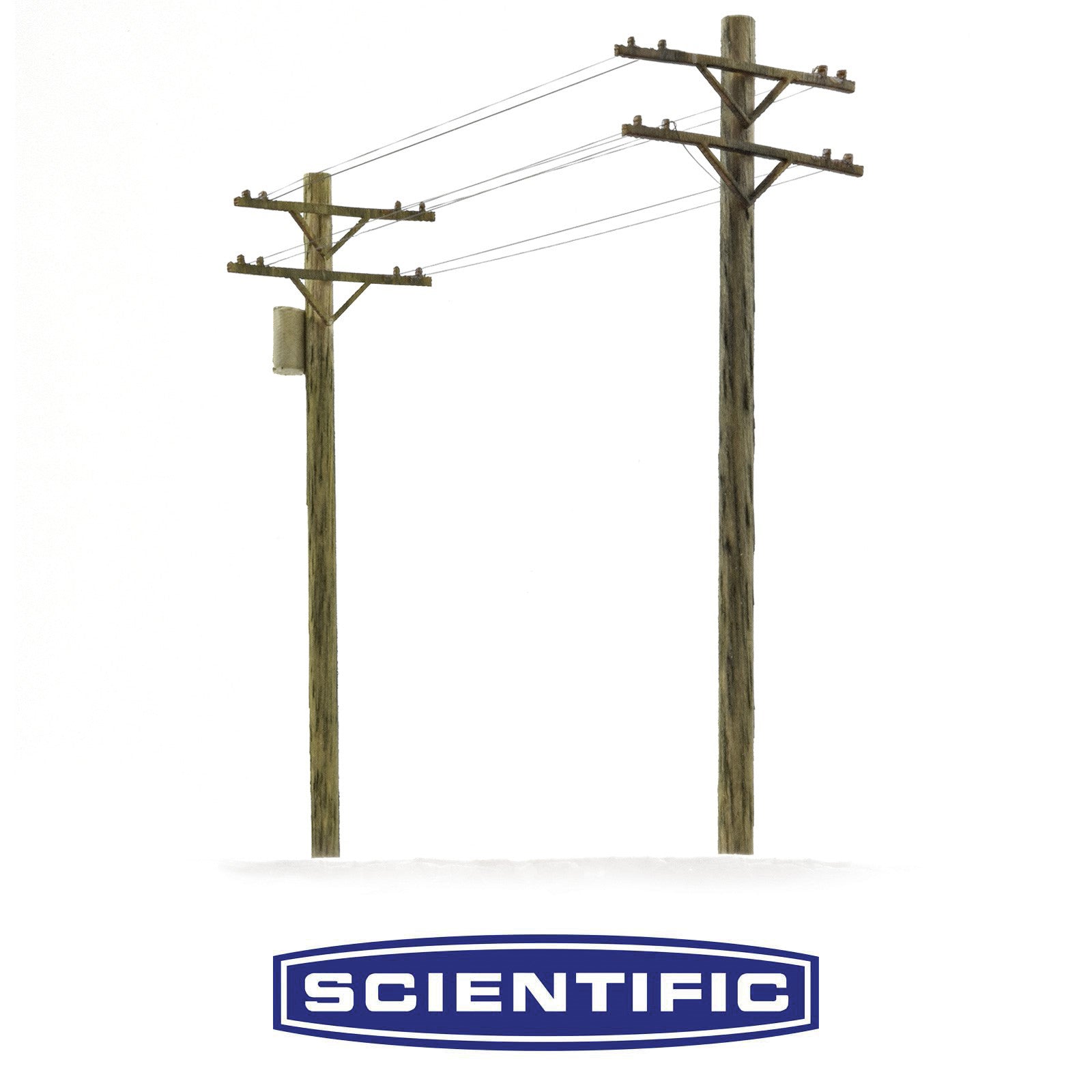 O Scale Deluxe Telephone Pole Kit Bulk Pack By Scientific - Micro - Mark Scale Model Kits