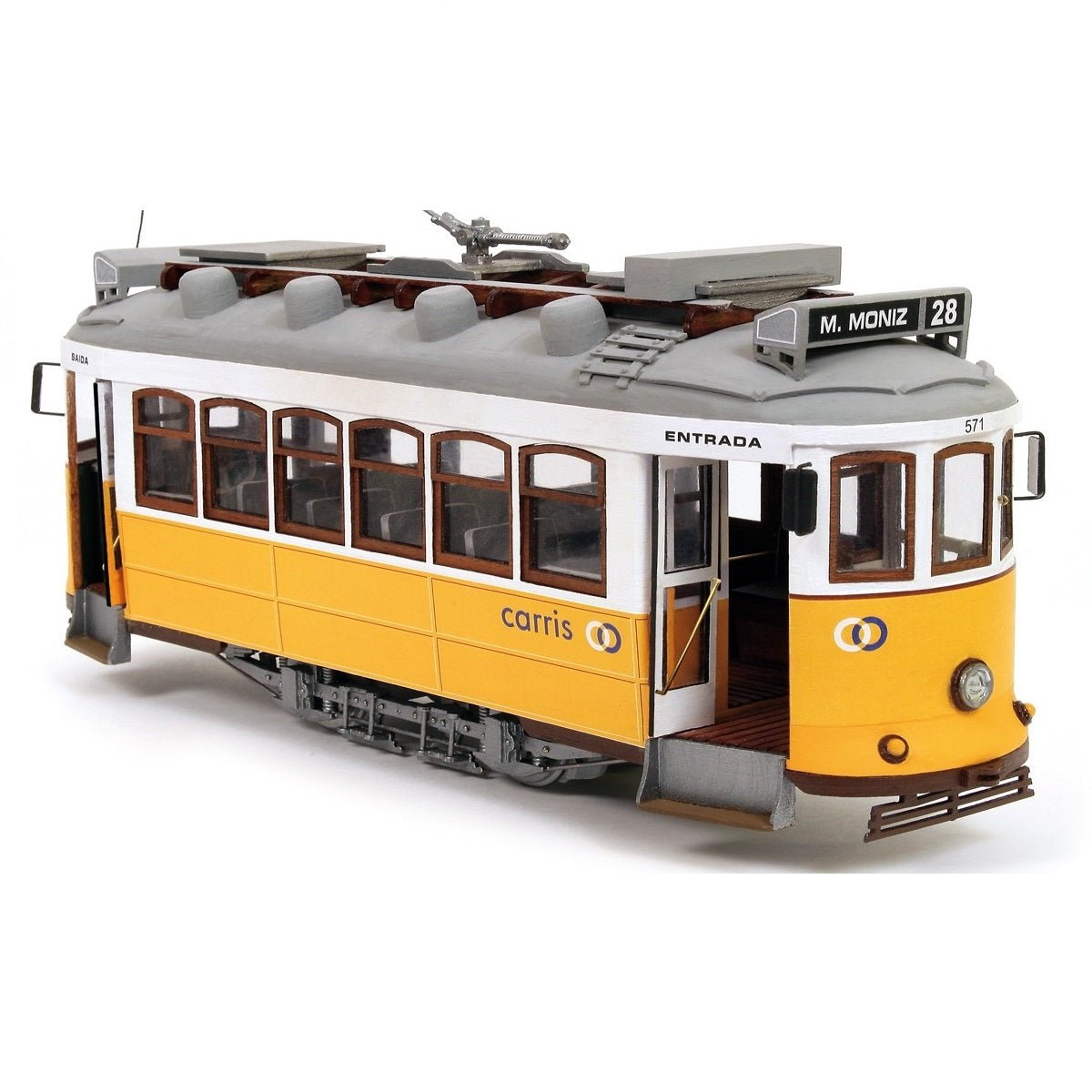 OcCre® Lisboa Tram Wooden Model Kit, 1/24 Scale - Micro - Mark Scale Model Kits