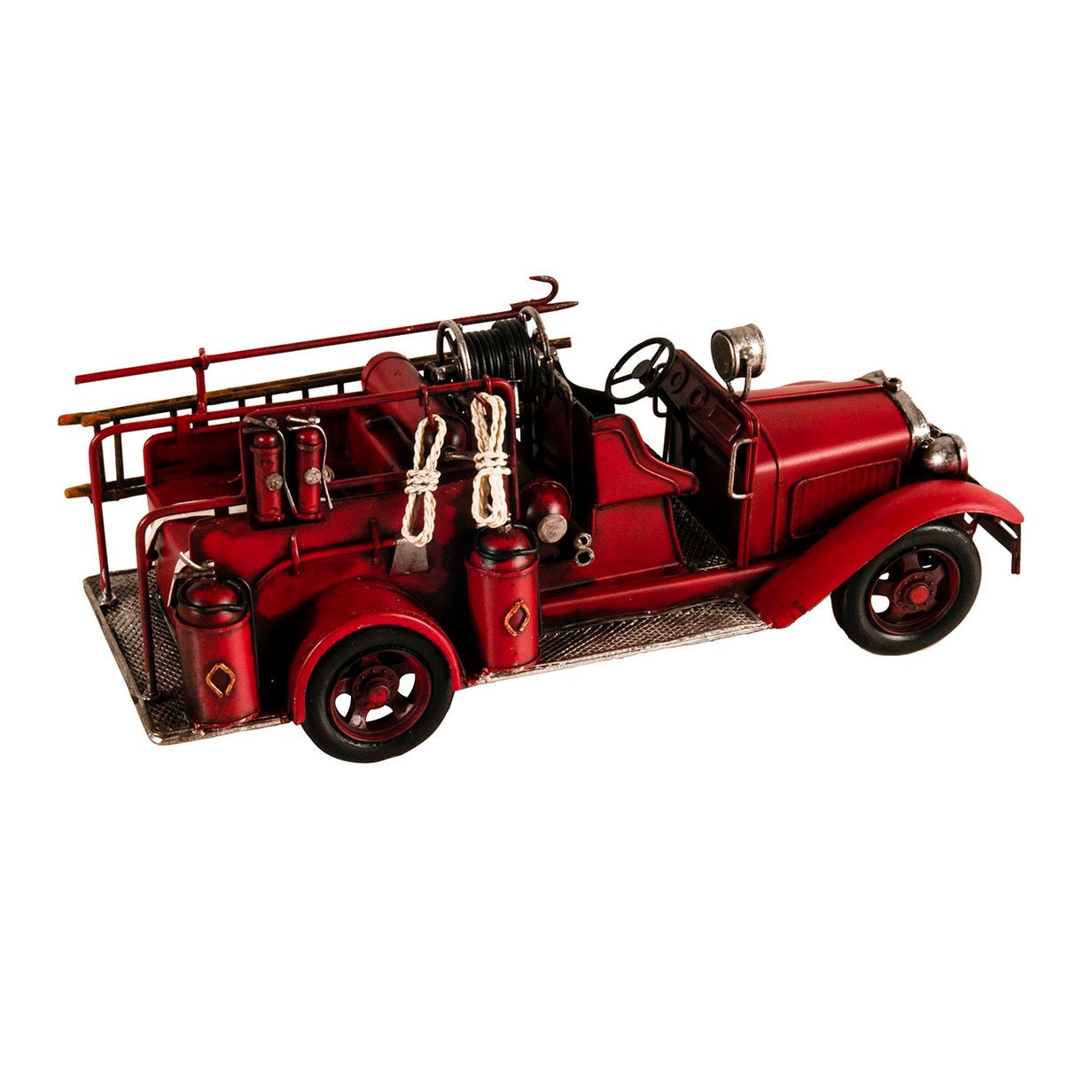 Old Modern Handicrafts, Handmade 1910s Fire Engine Truck Model, Pre - built Model
