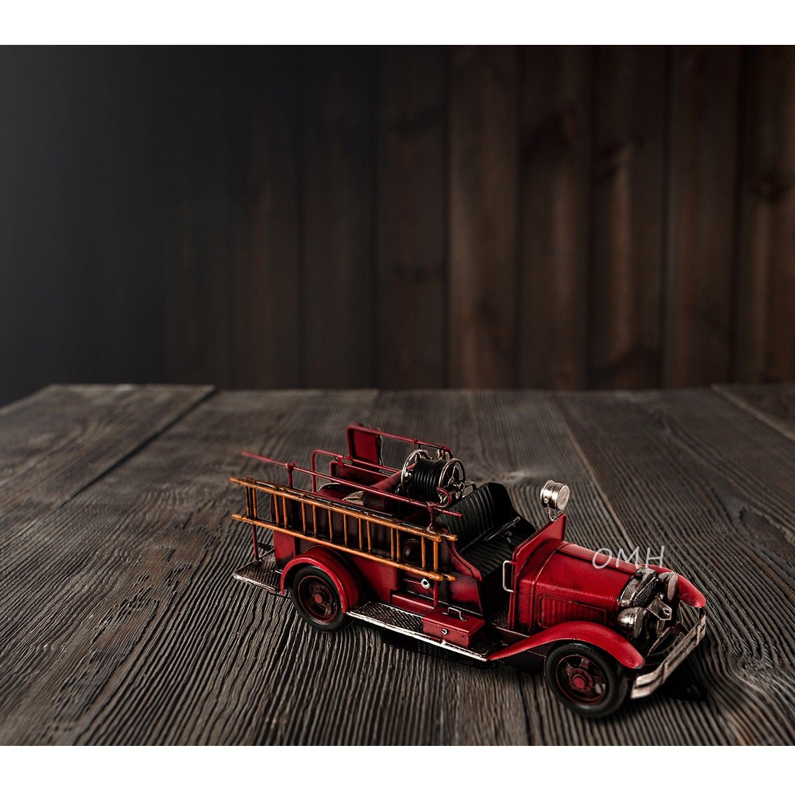 Old Modern Handicrafts, Handmade 1910s Fire Engine Truck Model, Pre - built Model