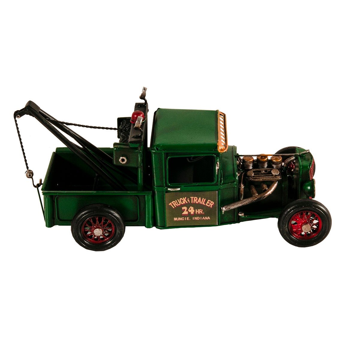 Old Modern Handicrafts, Handmade Vintage Tow Truck Model, Pre - built Model