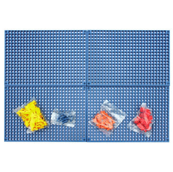 ORGANIZER GENIE™ 4 Piece Pegboard Set - Blue