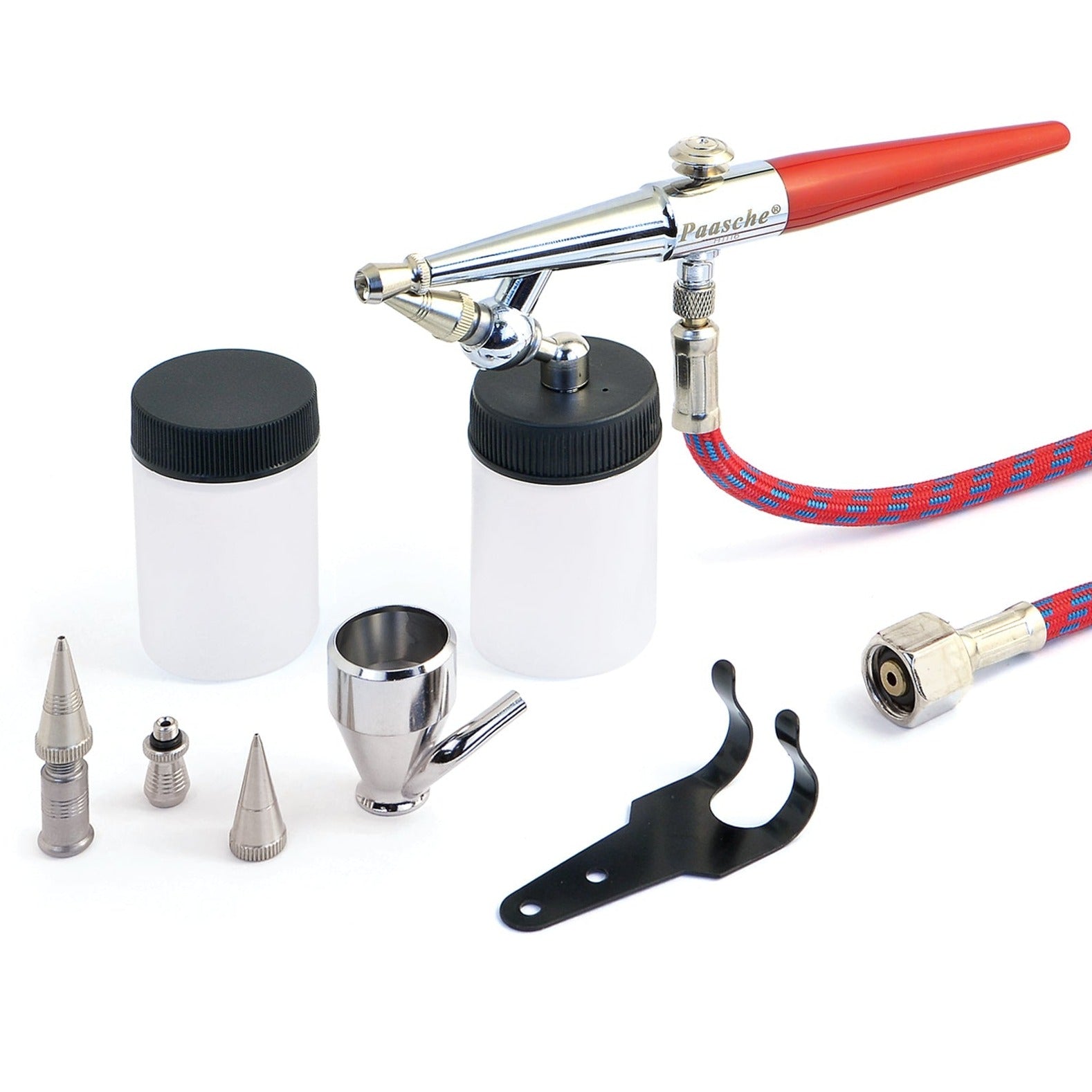 Paasche 1/5 HP Airbrush Compressor With H Single Action Airbrush - Model DH550R & H-1AS