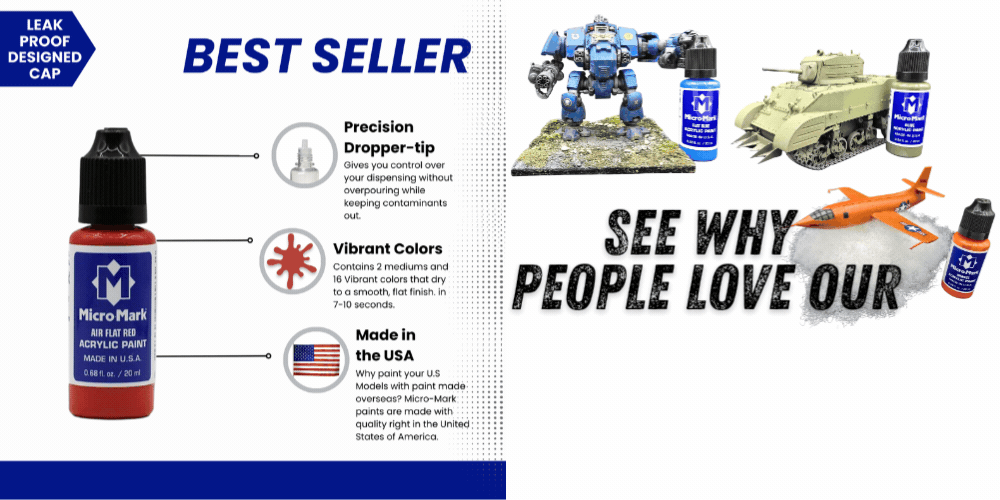 Micro-Mark Paint Collection Banner Best Seller