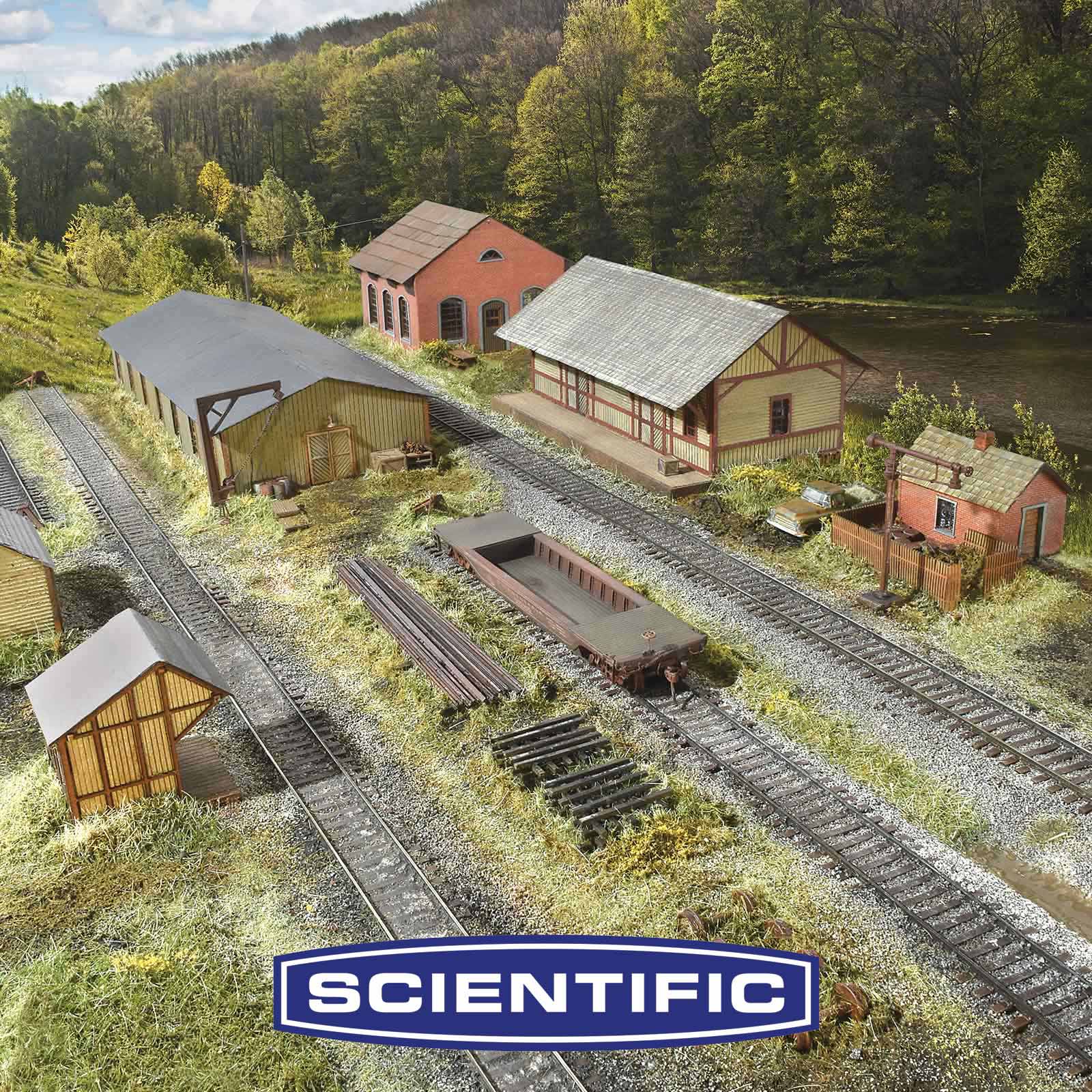 Pennsylvania Railroad Standard Trackside Set, HO Scale, By Scientific - Micro - Mark Scale Model Kits