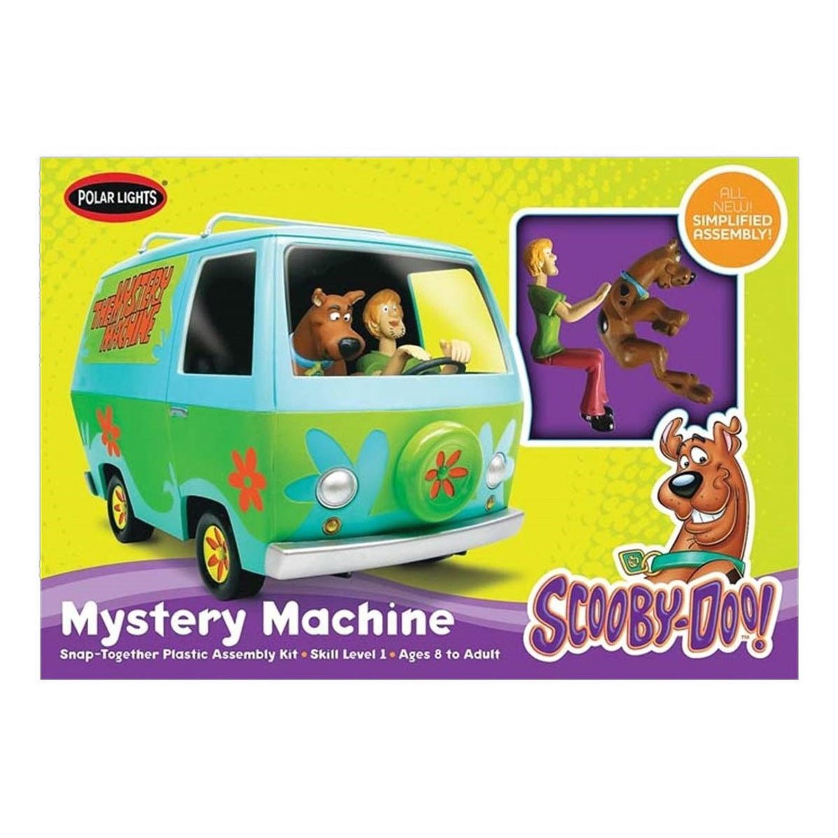 Polar Lights® Scooby Doo Mystery Machine Snap Plastic Model Kit, 1/25 Scale