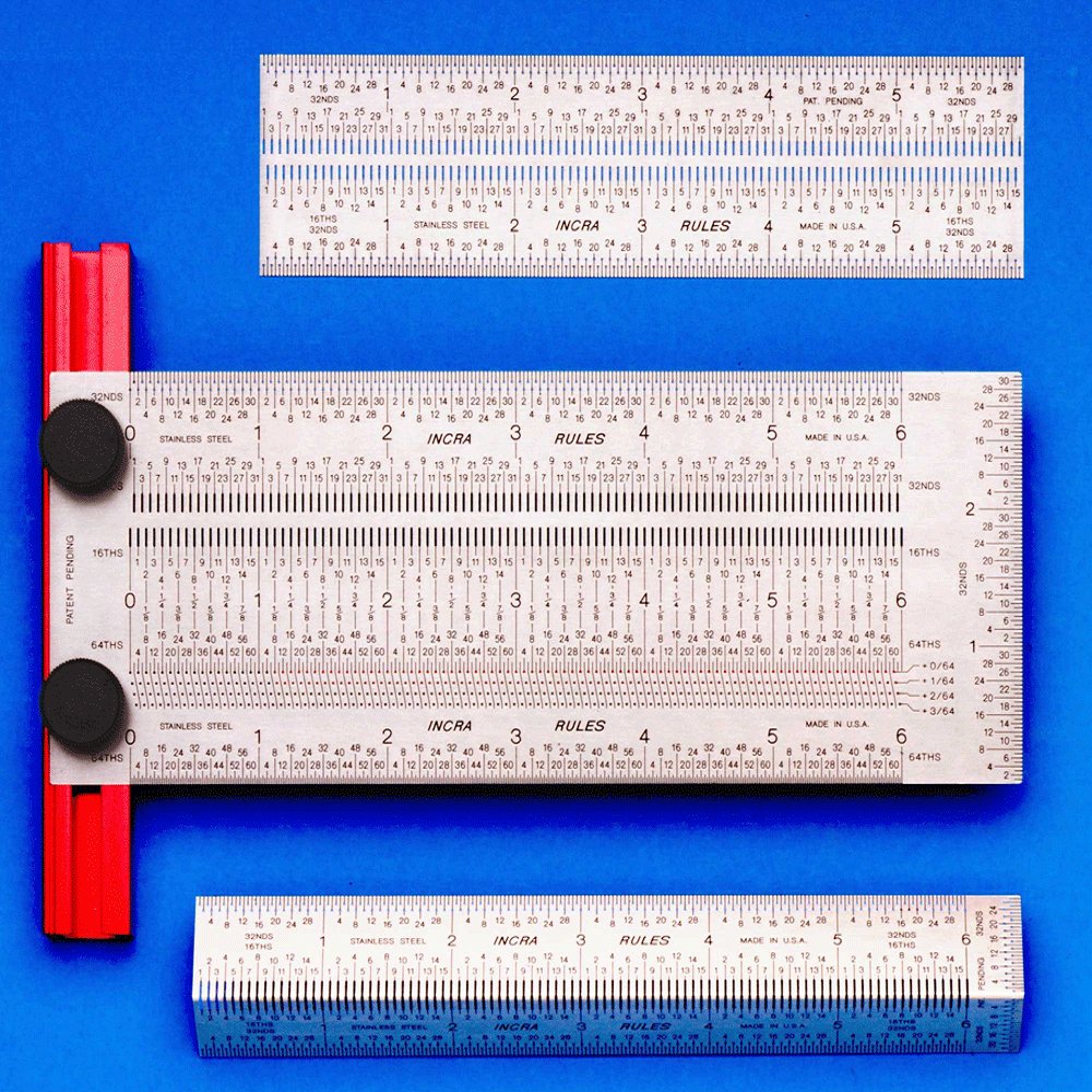 Precision Marking Rule Set, 6 Inch - Micro - Mark Measuring
