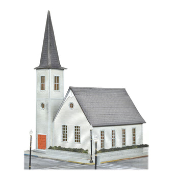 Protestant Church, HO Scale, By Scientific