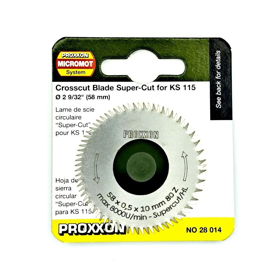 Proxxon Crosscut Blade Super - Cut for MicroLux Minature Table Saw