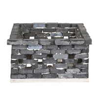 Real Brick Mini Plant Holder Kit, Medium Gray