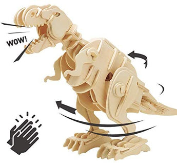 Robotime® 3D Outdoor Sound Control Wooden T - Rex